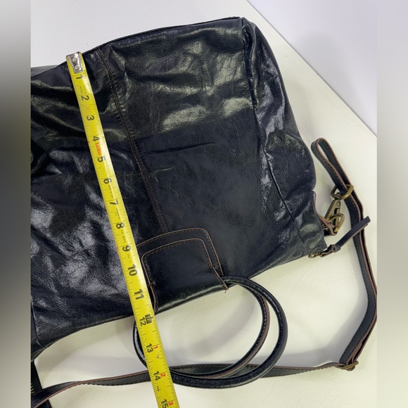 Hobo International Sheila Handbag Satchel Purse Black Leather Large Purse - Picture 8 of 10
